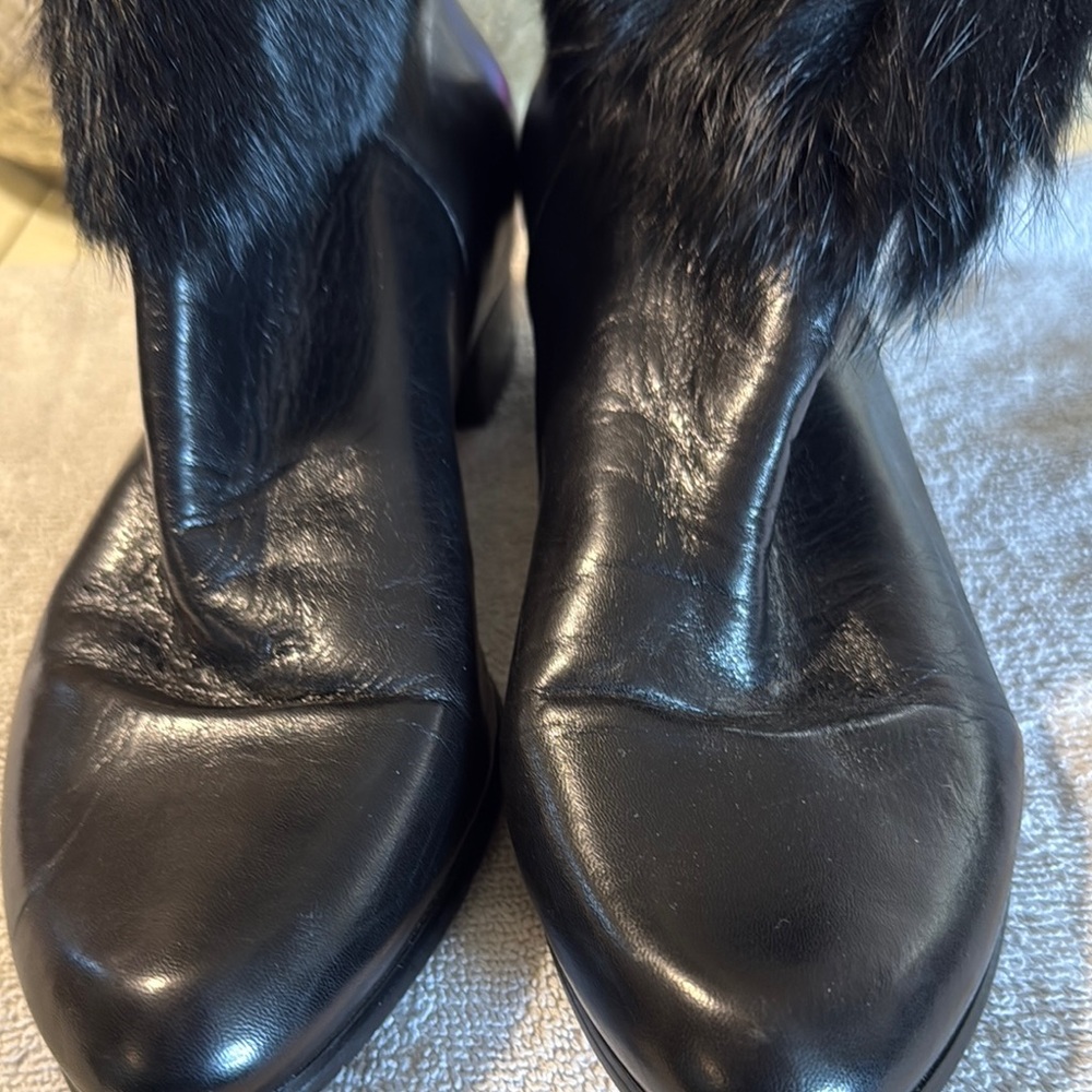Elegant Black Leather Women's Shoes